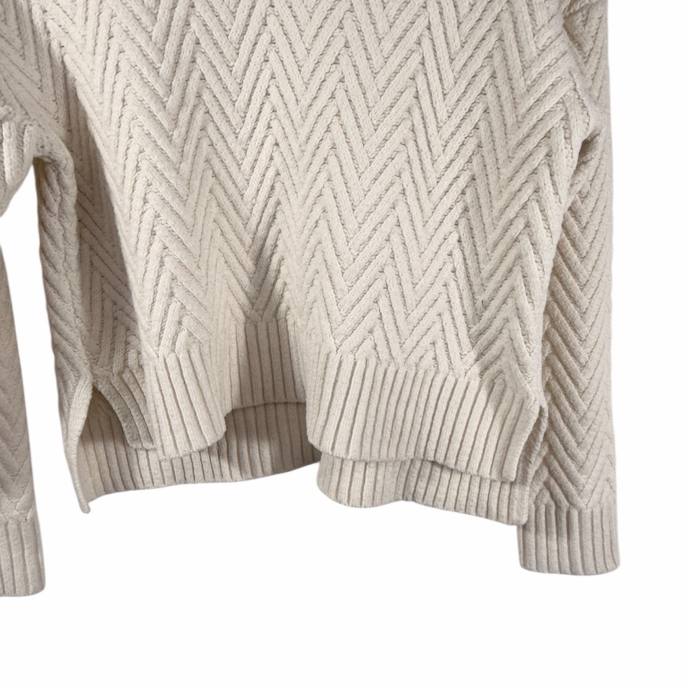 Broadway 38 Cream Textured Knit Sweater Women’s Small - Picture 4 of 6